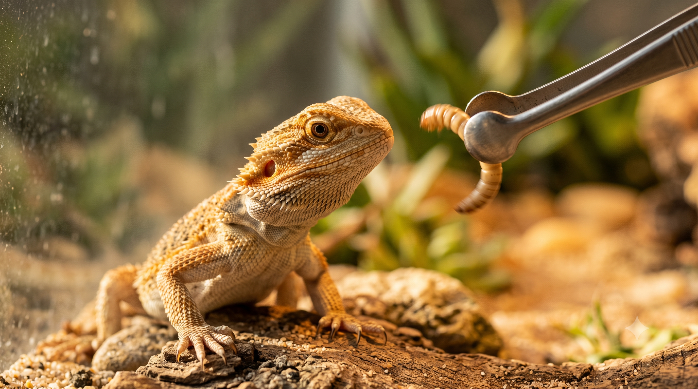 Gecko ou Pogona sem comer? Como o instinto de caça ativa o apetite dos répteis