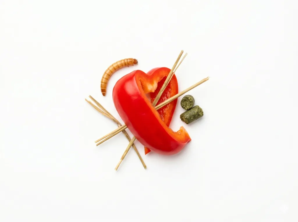 Alimentação natural para roedores exóticos
